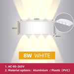 Applique Murale Extérieure Design Moderne Élégant Blanc Chaud / 8W Chine | Aluminium Étanche