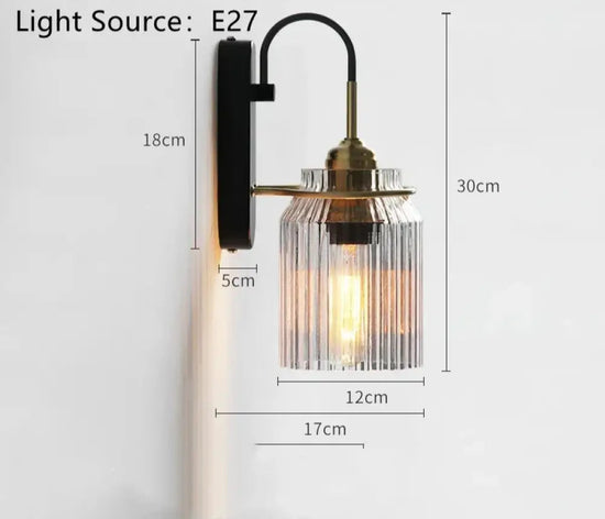 Applique Murale Industrielle Rétro Vintage Lumière Design Or Noir / Blanc Chaud (2700-3500K)
