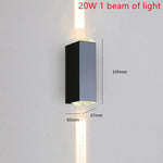 Applique Murale Led Brillante Et Élégante. 20W / Warm White (2700-3500K) Chambre