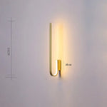 Applique Murale Led Contemporaine Élégante Lumineuse. J-50Cm / Blanc Chaud (2700-3500K) Chambre