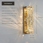 Applique Murale Led Cristal Élégant Design Luxueux. Chambre