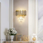 Applique Murale Led Cristalline Design Élégant Chambre