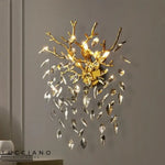 Applique Murale Led Cristalline Élégante Minimaliste Chambre