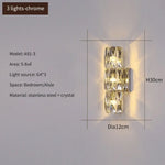 Applique Murale Led Cristalline Luxueuse Élégante Chambre