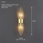 Applique Murale Led Cristalline Scandinave Chic. A Or / Blanc Chaud (2700-3500K) Chambre