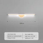 Applique Murale Led Design Élégant Minimaliste. Lwl128 80Cm Bois / Blanc Froid Chambre