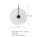 Applique Murale Led Design Élégant Pierre B-15Cm Noir / Lumière Chaude 3000K Chambre