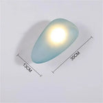 Applique Murale Led Design Élégant Verre. B-Bleu / Blanc Chaud (2700-3500K) Chambre