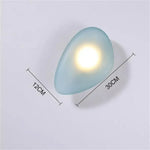 Applique Murale Led Design Élégant Verre. C-Bleu / Blanc Chaud (2700-3500K) Chambre