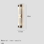 Applique Murale Led Design Élégante Moderne. 45Cm-Noir / Lumière Blanche Chambre