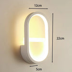 Applique Murale Led Design Minimaliste Chic Blanc Chambre