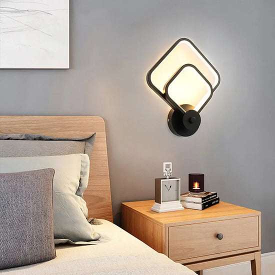 Applique Murale Led Design Minimaliste Élégant Chambre