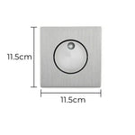Applique Murale Led Design Pivotante Élégante. Carré Argenté / Blanc Chaud (2700-3500K) Chambre