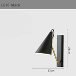 Applique Murale Led Élégante Contemporaine Sobre. Noir / Blanc Chaud (2700-3500K) | 6-10W Chambre