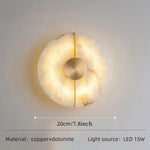 Applique Murale Led Élégante Design Contemporain Dia20Cm Or Chambre
