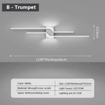 Applique Murale Led Élégante Design Contemporain Typeb Blanc 100Cm / Chaud Chambre