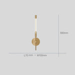 Applique Murale Led Élégante Design Épuré. A Or / Blanc Chaud (2700-3500K) Chambre