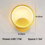 Applique Murale Led Élégante Design Minimaliste 1 Tête / Blanc Chaud (2700-3500K) Chambre
