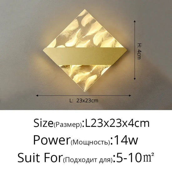Applique Murale Led Élégante Design Minimaliste Chambre
