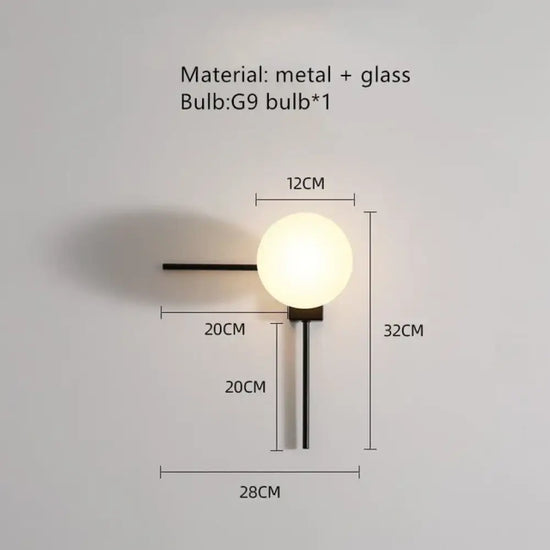 Applique Murale Led Élégante Design Minimaliste. F-Petit / Blanc Chaud (2700-3500K) Chambre