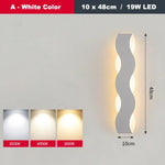 Applique Murale Led Élégante Design Minimaliste Un Blanc 10X48Cm / Chaud (2700-3500K) Chambre