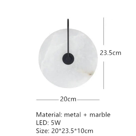 Applique Murale Led Élégante Et Minimaliste C-Noir-20Cm / Blanc Chaud (2700-3500K) Chambre
