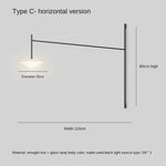 Applique Murale Led Élégante Et Pivotante Moderne C 80 Cm / Pas De Prise Chambre