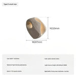 Applique Murale Led Élégante Minimaliste Béton. Ds / Blanc Froid 6000K Chambre