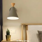 Applique Murale Led Élégante Minimaliste Bois. Chambre