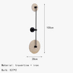 Applique Murale Led Élégante Pierre Ronde Applique Chambre