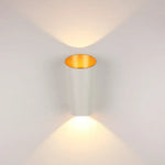 Applique Murale Led Extérieure Design Élégant Modèle 2 Or Blanc / Chaud (2700-3500K) Applique