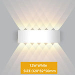 Applique Murale Led Extérieure Étanche Ip65 Blanc 12W / Lumière Chaude 3000K | Alliage