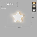 Applique Murale Led Moderne Design Élégant Tapez D / 3 Température De Couleur Chambre