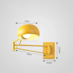 Applique Murale Led Moderne Élégante Design. Jaune Chambre