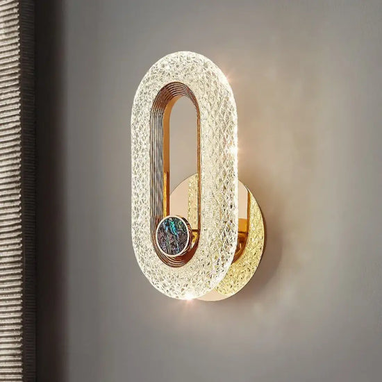Applique Murale Led Nordique Élégante Minimaliste. Ovale B / 3 Couleurs Claires Chambre