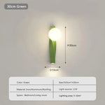 Applique Murale Led Nordique Élégante Minimaliste Vert-30Cm / Blanc Froid Chambre