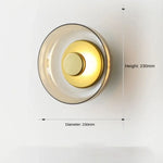 Applique Murale Led Nordique Épurée Design. Doré Chambre