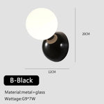 Applique Murale Led Originale Et Lumineuse. B Noir Chambre