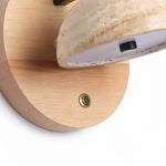 Applique Murale Led Pierre Naturelle Scandinave Élégante Chambre