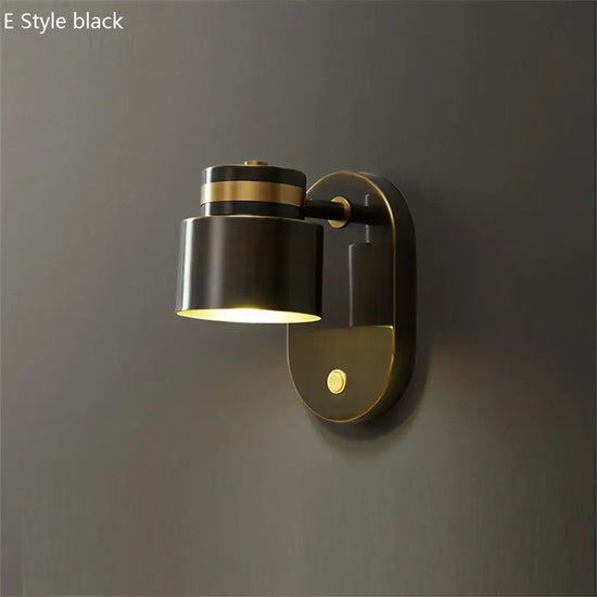 Applique Murale Led Pivotante Design Laiton Moderne E / Lumière Tricolore Chambre