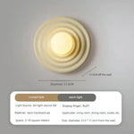 Applique Murale Led Rétro Design Zen Japan. Jaune / Blanc Froid 6000K Chambre