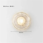 Applique Murale Led Ronde Exotique Élégante Circulaire A Chambre
