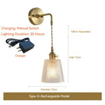 Applique Murale Led Scandinave Moderne Design Minimaliste D Modèle Rechargeable / Blanc Chaud