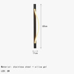 Applique Murale Led Tube Rectangulaire Chromé Applique Chambre