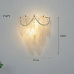 Applique Murale Led Verre Naturel Élégant Chambre
