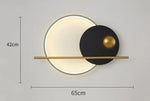 Applique Murale Minimaliste Design Scandinave Élégante. B Noir Chambre