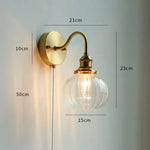 Applique Murale Moderne Design Élégant Lumineux Verre 4 Chambre