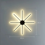 Applique Murale Moderne Design Lumineux Contemporain. B 8 Grand Feu / Lumière Chaude Chambre