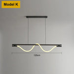 Applique Murale Moderne Design Lumineux Épuré Contemporain Suspension 120Cm / Acier Inoxydable