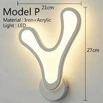 Applique Murale Moderne Élégance Lumineuse Design. Modèle P Chambre